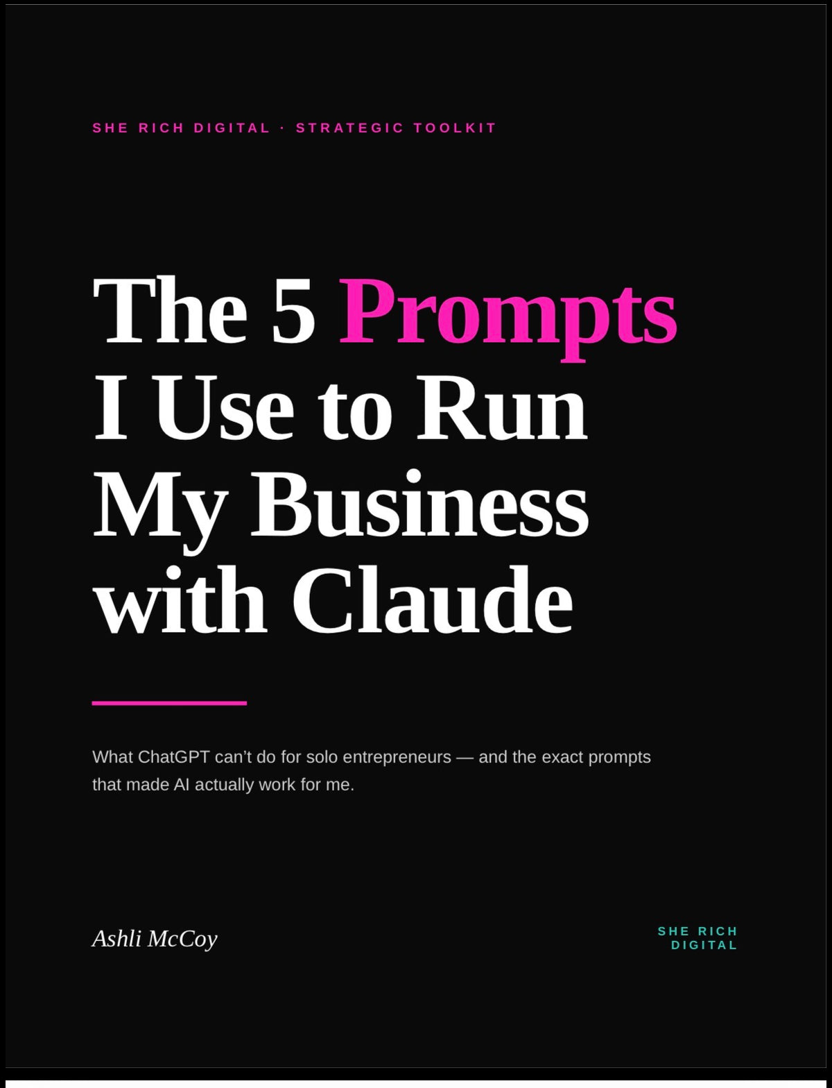 The 5 Prompts I Use to Run My Business with Claude