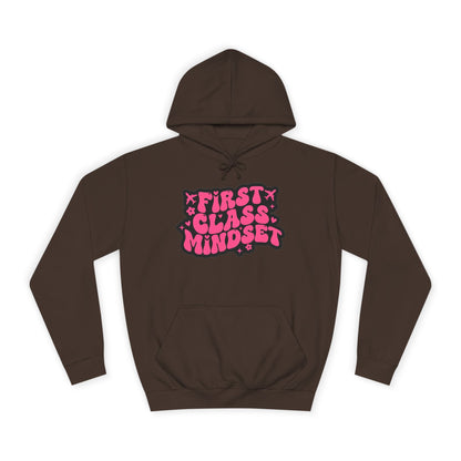 First Class Mindset College Style Hoodie – $45